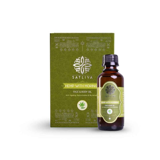 Hemp with Moringa Face & Body Oil | Night Oil Renew Face & Body | 100% Natural skincare